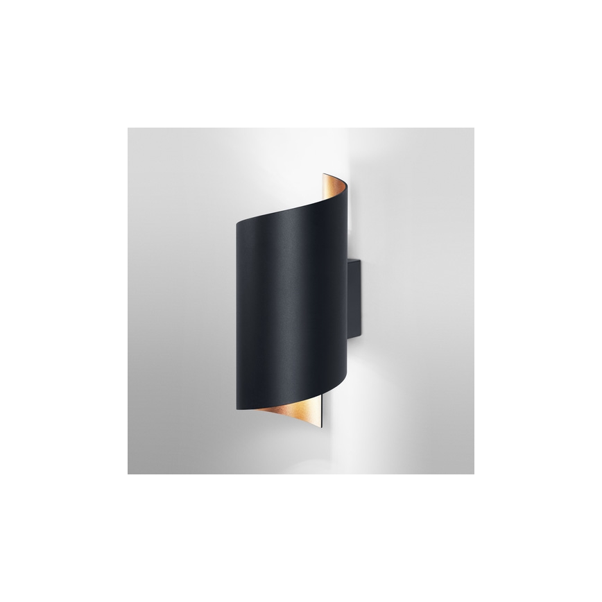 Ledvance - Applique murale à intensité variable SMART+ TWIST LED/12W/230V 3000-6500K Wi-Fi noire