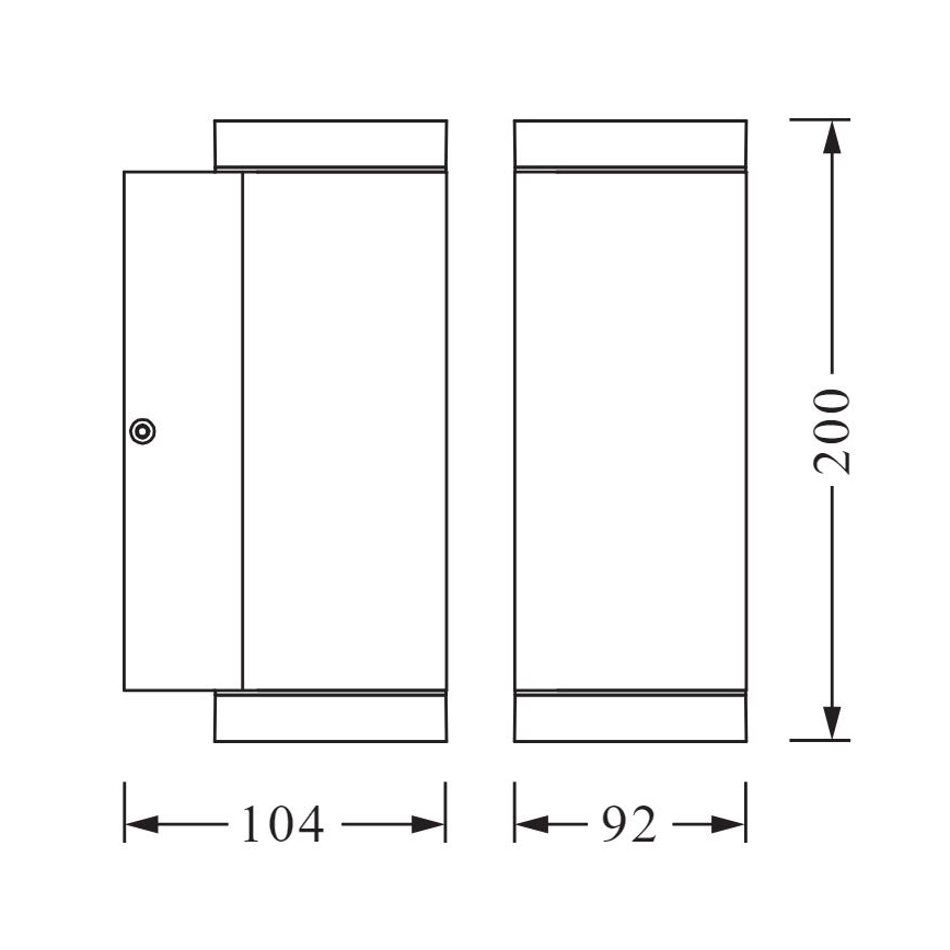 Ledvance - Applique murale d'extérieur BEAM 2xGU10/35W/230V IP44