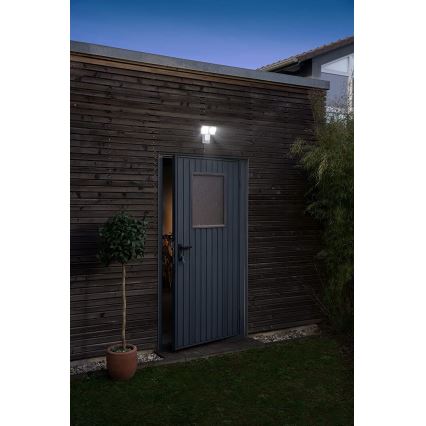 Ledvance - Applique murale extérieur LED avec capteur SPOT 2xLED/8W/230V IP55