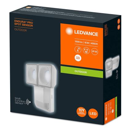 Ledvance - Applique murale extérieur LED avec capteur SPOT 2xLED/8W/230V IP55