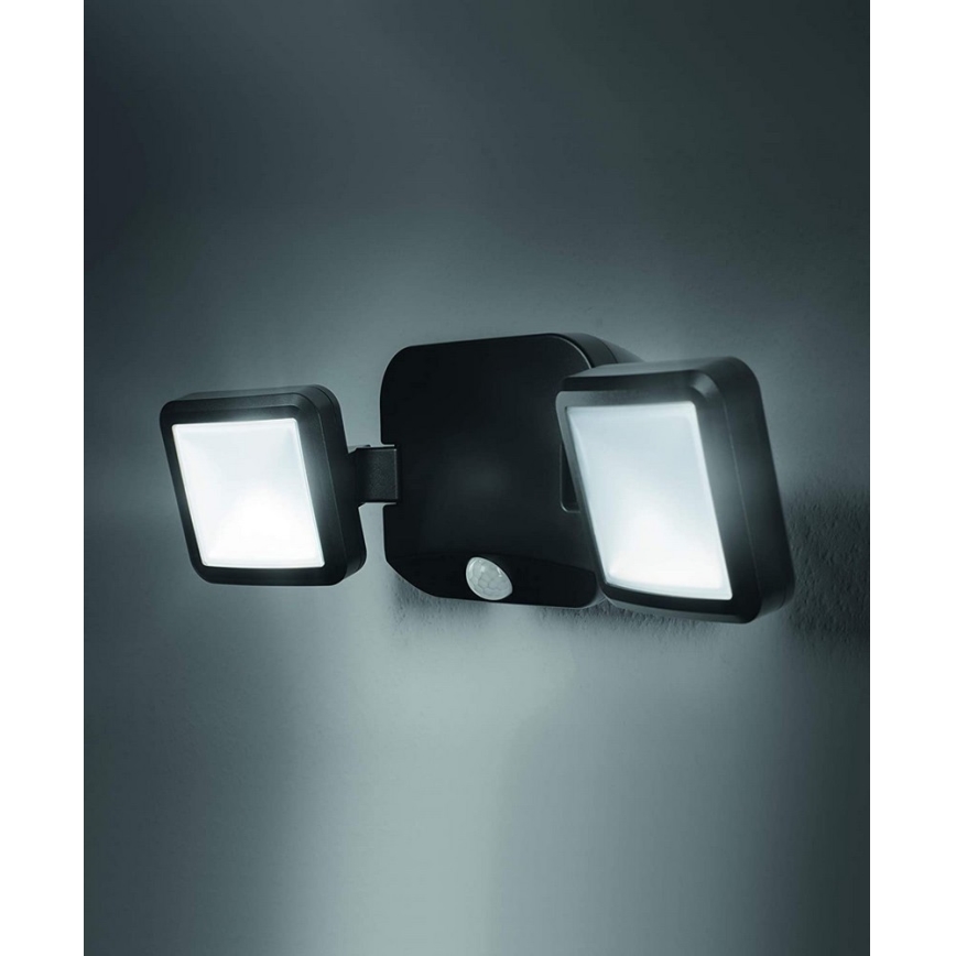 Ledvance - Applique murale extérieure avec détecteur BATTERY 2xLED/10W/4xD IP54