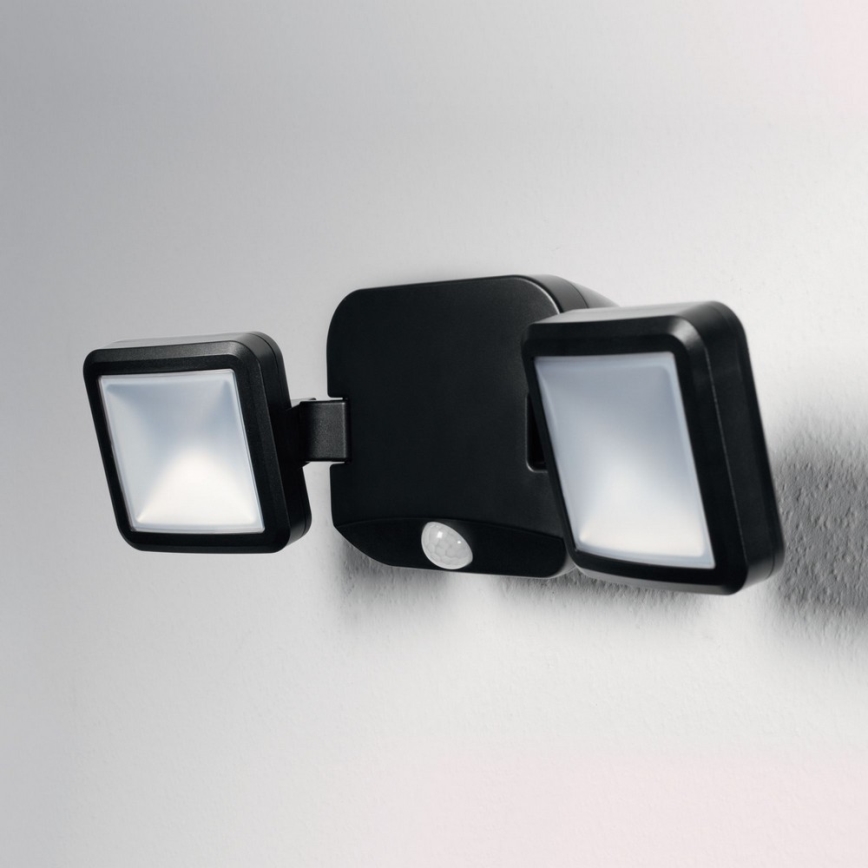 Ledvance - Applique murale extérieure avec détecteur BATTERY 2xLED/10W/4xD IP54