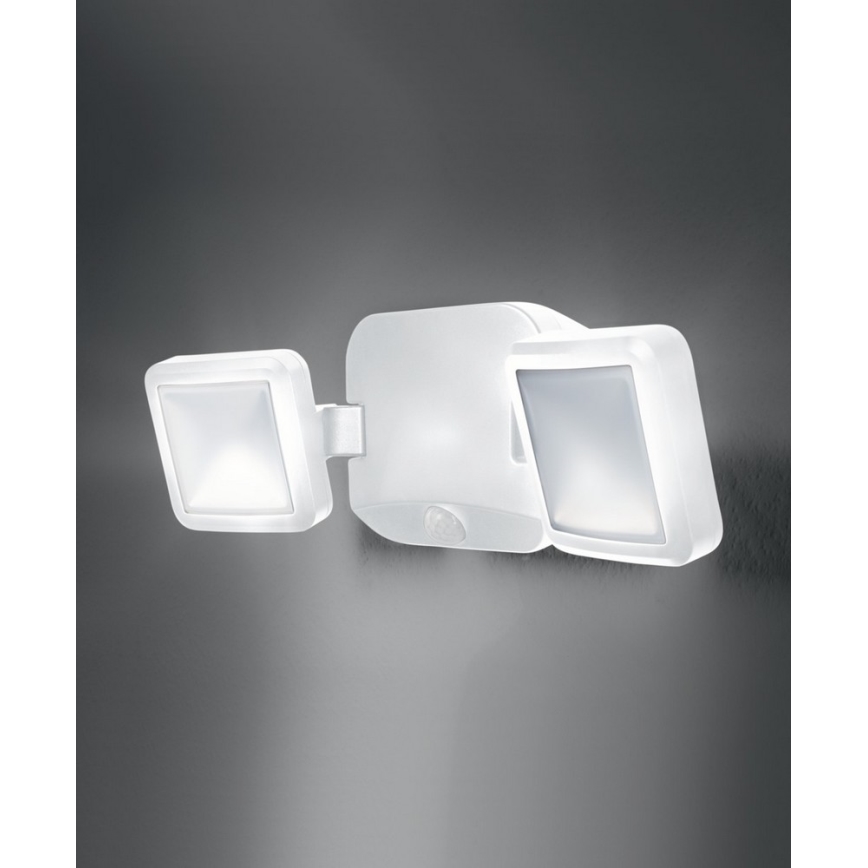 Ledvance - Applique murale extérieure avec détecteur BATTERY 2xLED/10W/4xD IP54