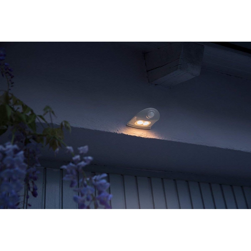 Ledvance - Applique murale extérieure avec détecteur DOORLED LED/1W/3xAA IP54
