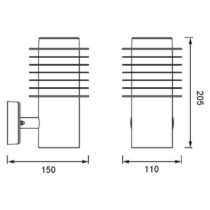 Ledvance - Applique murale extérieure avec détecteur ENDURA RONDO LED/9,5W/230V IP44 chrome