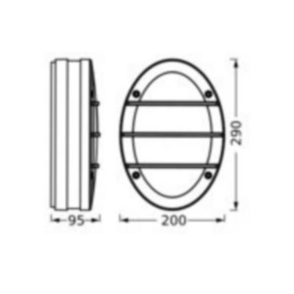 Ledvance - Applique murale extérieure ORBICK 2xE27/18W/230V IP65