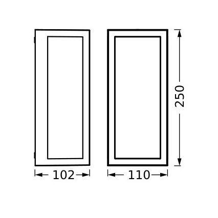 Ledvance - Applique murale extérieure RADO 1xE27/18W/230V IP65