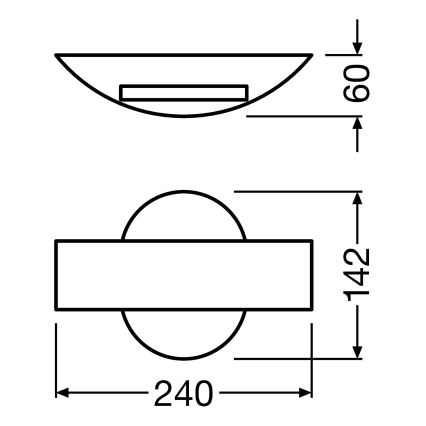 Ledvance - Applique murale LED extérierieur SHIELD LED/11W/230V IP44