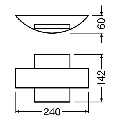 Ledvance - Applique murale LED extérieur SHIELD LED/11W/230V IP44