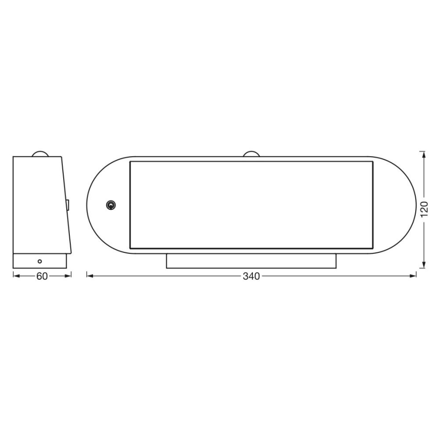 Ledvance - Applique murale solaire avec détecteur de mouvement et de crépuscule ENDURA STYLE LED/6W/7,4V 2000 mAh IP44