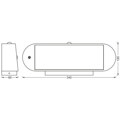 Ledvance-Applique murale solaire avec détecteur ENDURA STYLE LED/6W/7,4V IP44