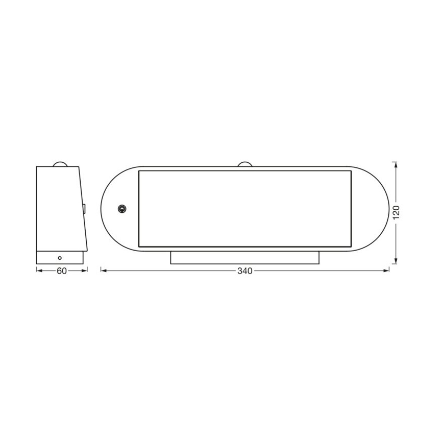 Ledvance - Applique murale solaire avec détecteur de mouvement et de crépuscule ENDURA STYLE LED/6W/7,4V 2000 mAh IP44