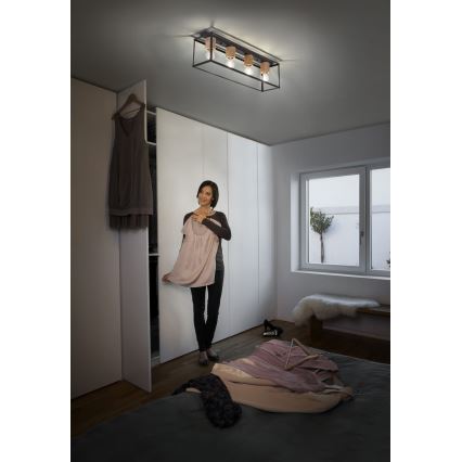 Ledvance - Bevestigde hanglamp DECOR 4xE27/15W/230V