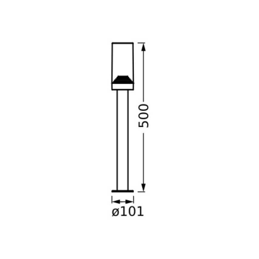 Ledvance - Buitenlamp AMBER 1xE27/20W/230V IP44