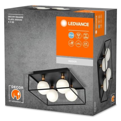 Ledvance - Buitenwandlamp DECOR SQUARE 4xG9/28W/230V IP44