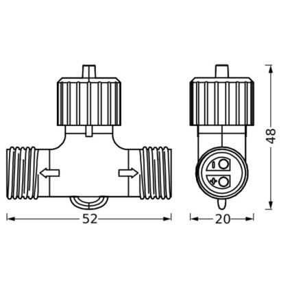 Ledvance - Câble extérieur ENDURA 24W/12V IP67