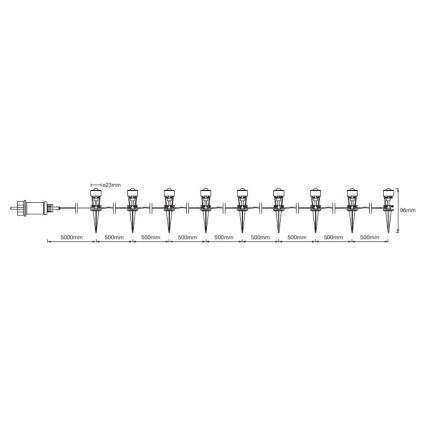 Ledvance - Decoratieve LED Lamp voor Buiten DOT 9xLED/0,7W/230V IP65