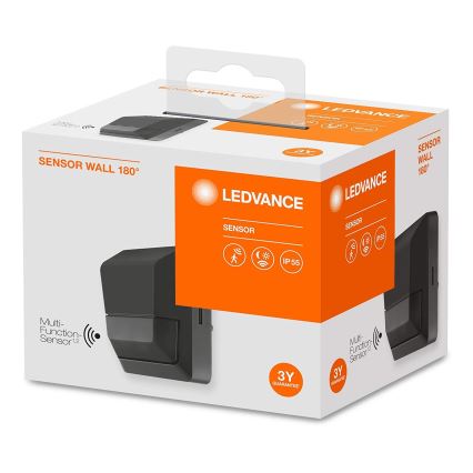 Ledvance - Détecteur de mouvement infrarouge extérieur 230V IP55 anthracite