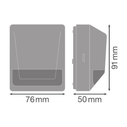 Ledvance - Détecteur de mouvement infrarouge extérieur 230V IP55 anthracite