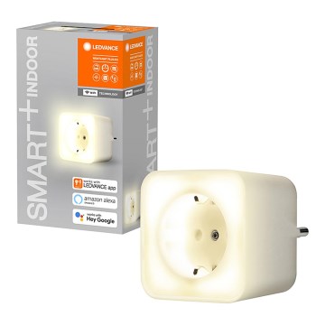 Ledvance - Dimbaar Slim LED Stopcontact met Verlichting SMART+ PLUG 3680W Wi-Fi