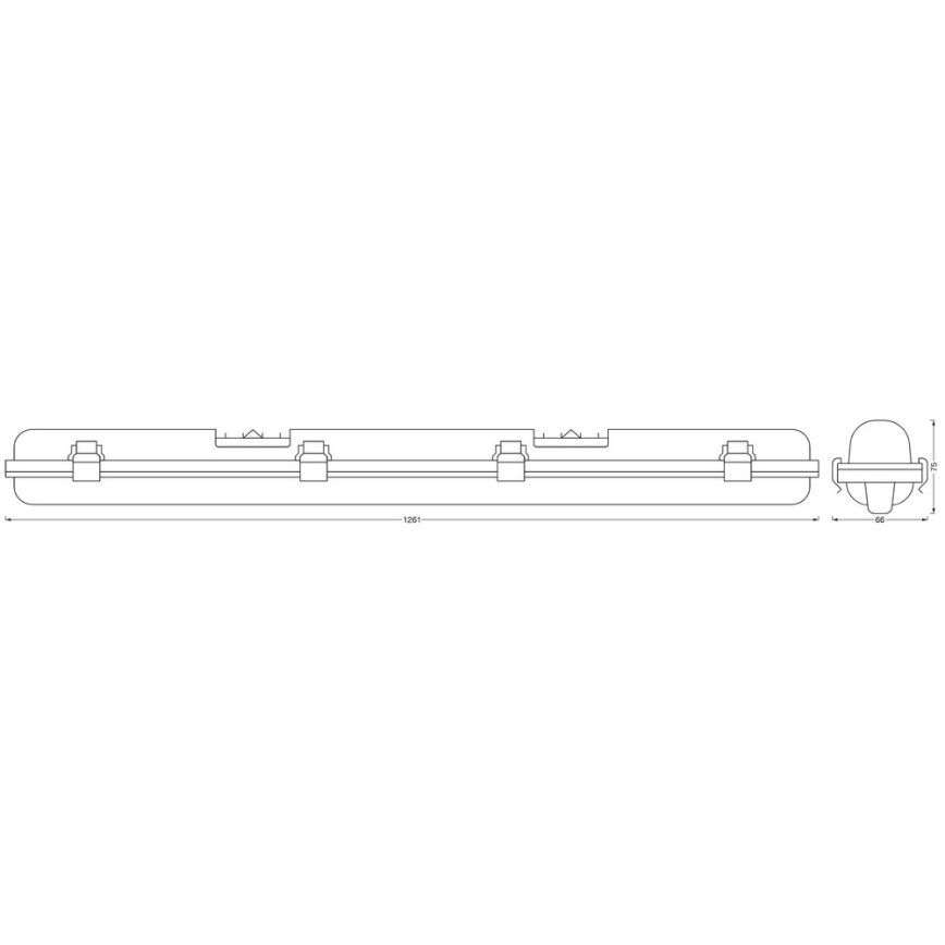 Ledvance - Dimbare LED Industrie Lamp SUBMARINE G13/18W/230V 2700-6500K Wi-Fi IP65