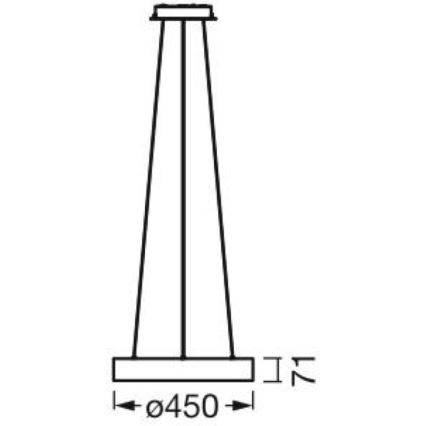 Ledvance - LED dimbare hanglamp aan kabel SUN@HOME CIRCULAR LED/18,5W/230V Wi-Fi