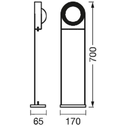 Ledvance - Dimbare LED Lamp voor Buiten SWING LED/6,7W/230V IP44 Wi-Fi