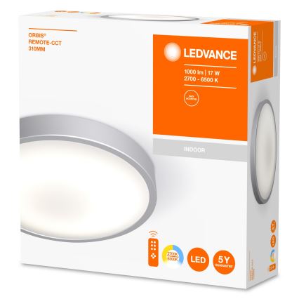 Ledvance - Dimbare LED Plafond Lamp ORBIS LED/17W/230V 2700-6500 + afstandsbediening