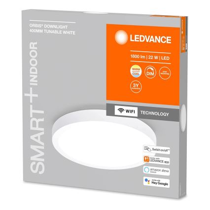 Ledvance - Dimbare LED Plafond Lamp SMART+ DOWNLIGHT LED/22W/230V 3000-6500K Wi-Fi