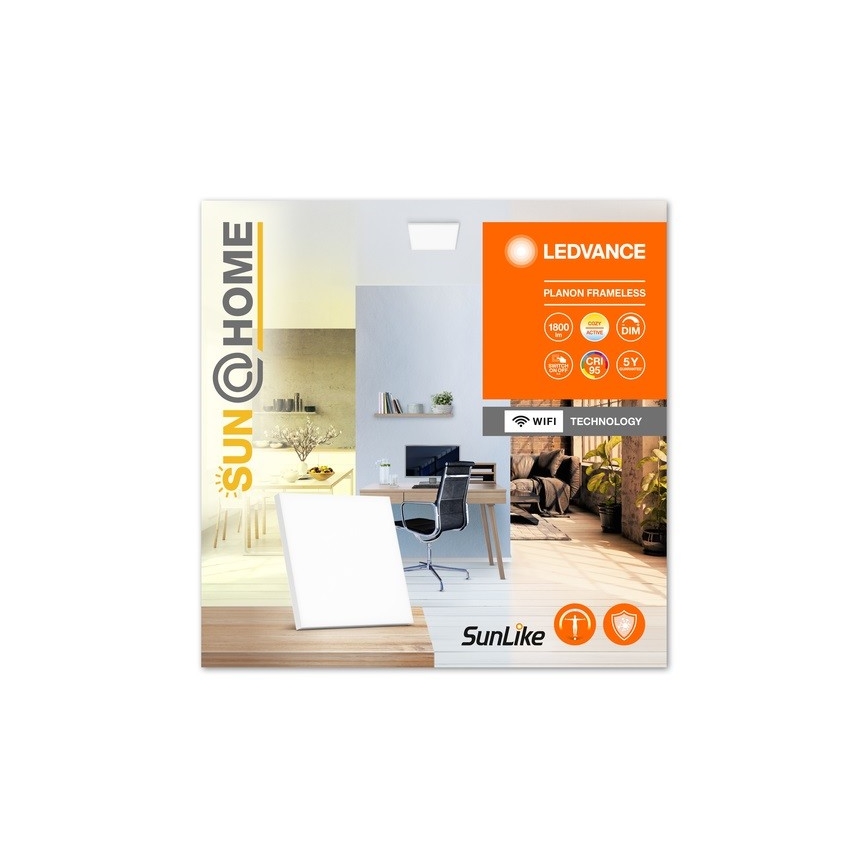 Ledvance - Dimbare LED Plafond Lamp SUN@HOME LED/20W/230V 2200-5000K CRI 95 Wi-Fi
