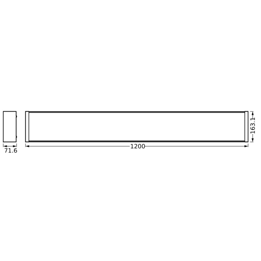 Ledvance - Dimbare LED plafondlamp OFFICE LINE LED/40W/230V 120 cm + afstandsbediening