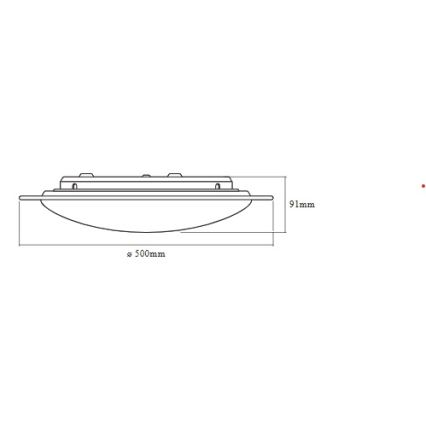 Ledvance - LED dimbare plafondlamp ORBIS SPARKLE LED/24W/230V 2700-6500K Ø 50 cm + afstandsbediening