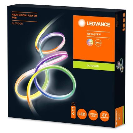 Ledvance - Dimbare LED RGB buitenstrip met afstandsbediening FLEX 5m LED / 23W / 230V IP44