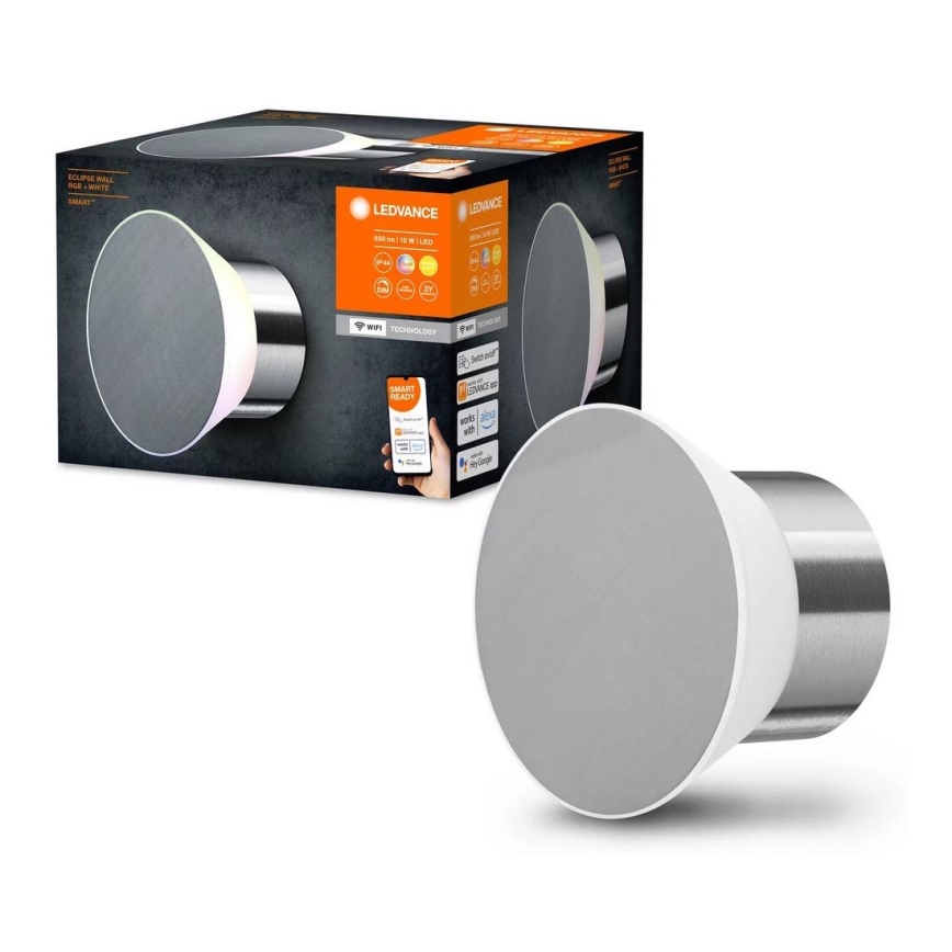 Ledvance- Dimbare LED RGB Lamp voor Buiten SMART + ECLIPSE LED/10W/230V IP44 Wi-Fi