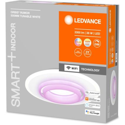 Ledvance - Dimbare LED RGBW Plafond Lamp SMART+ ORBIS LED/32W/230V Wi-Fi