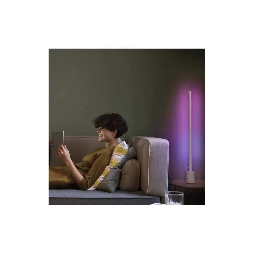 Ledvance - Dimbare LED RGBW Staande Lamp SMART+ FLOOR LED/8W/230V 2700-6500 Wi-Fi wit + afstandsbediening