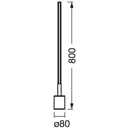 Ledvance - Dimbare LED RGBW Staande Lamp SMART+ FLOOR LED/8W/230V 2700-6500 Wi-Fi wit + afstandsbediening