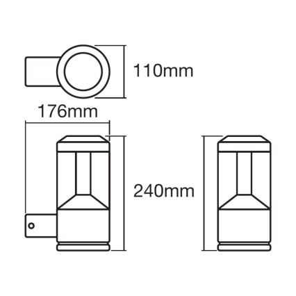 Ledvance - Dimbare LED RGBW Wand Lamp SMART+ MODERN LED/12W/230V IP44 BT