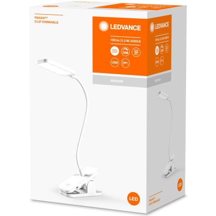 Ledvance - Dimbare LED Tafellamp met Aanraak Besturing PANAN LED/5,2W/5V 1000 mAh