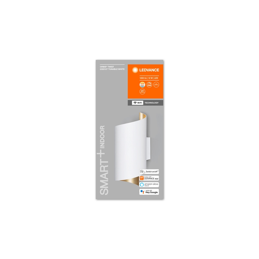 Ledvance - Dimbare LED Wand Lamp SMART+ TWIST LED/12W/230V 3000-6500K Wi-Fi wit