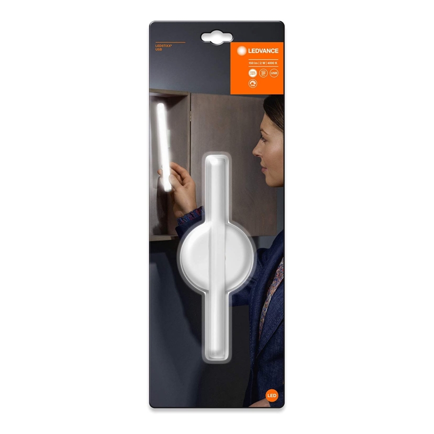 Ledvance - Éclairage de miroir à intensité variable LEDSTIXX LED/2W/Li-Ion 800 mAh IP44 CRI 90