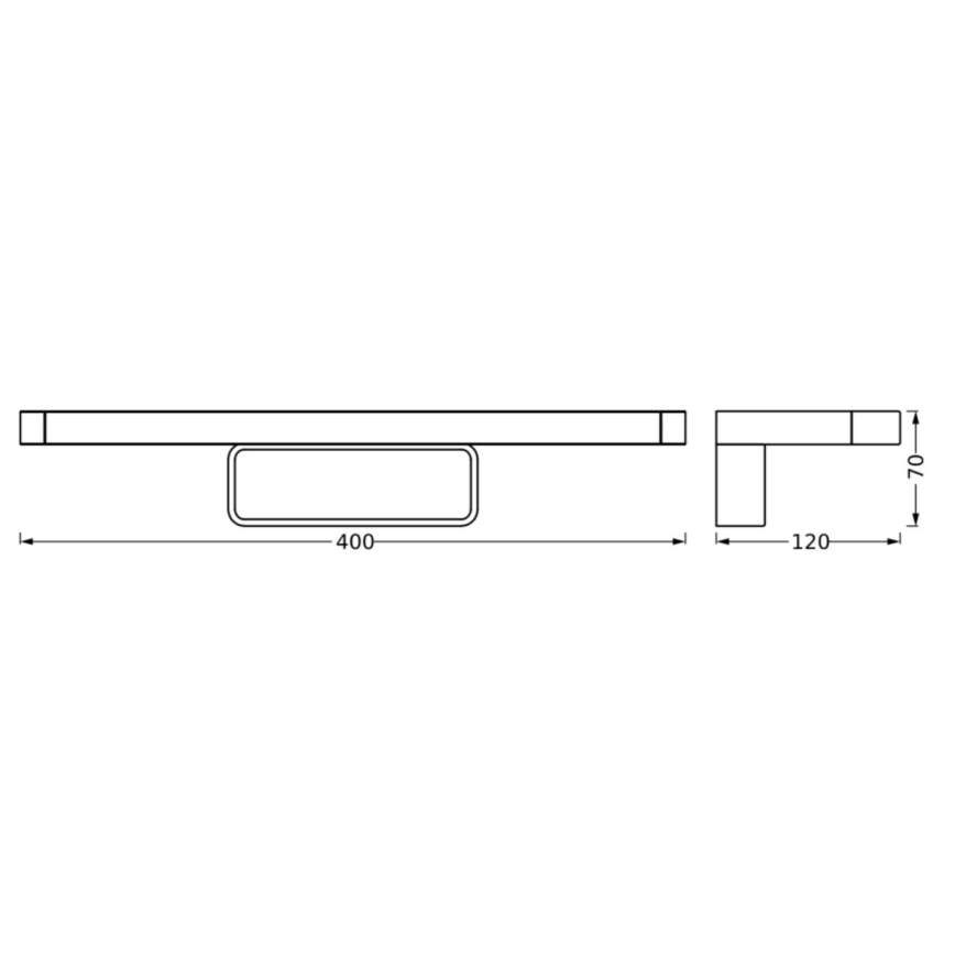 Ledvance - Éclairage de miroir salle de bain DISC BAR LED/7W/230V 3000/4000K IP44