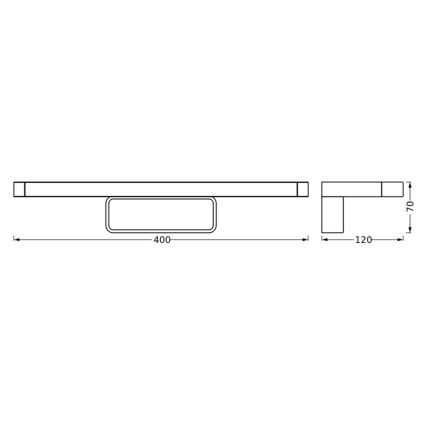 Ledvance - Éclairage miroir salle de bain DISC BAR LED/7W/230V 3000/4000K IP44