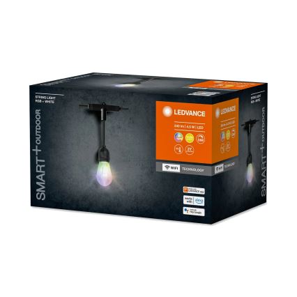 Ledvance- Guirlande d’extérieur LED RGBW à intensité variable SMART + STRING 12xLED/0,37W/230V IP44 Wi-Fi