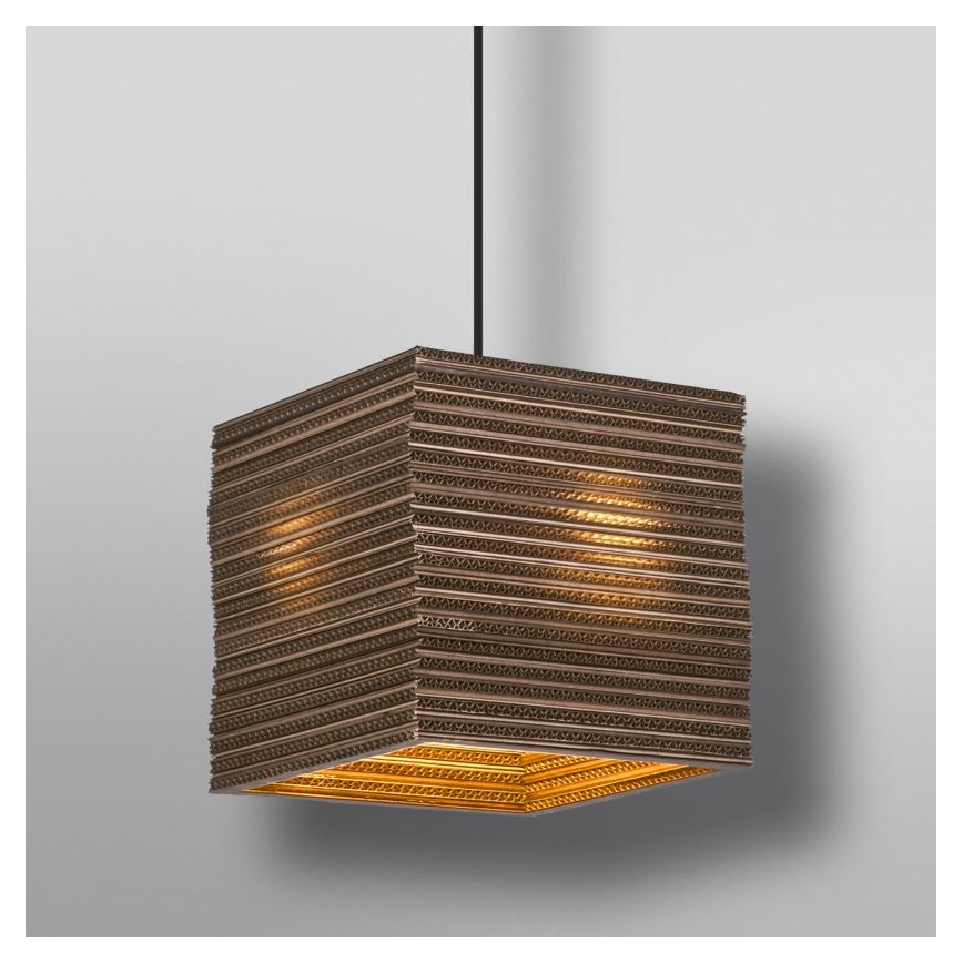 Ledvance - Hanglamp aan een koord DECOR CARDBOARD 1xE27/15W/230V 25x25 cm
