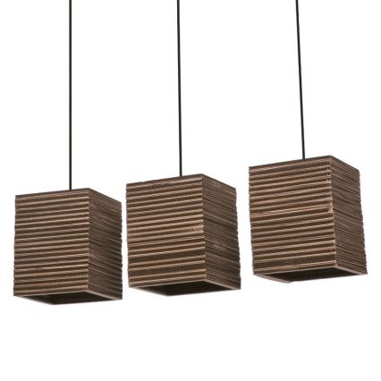 Ledvance - Hanglamp aan een koord DECOR CARDBOARD 3xE27/15W/230V