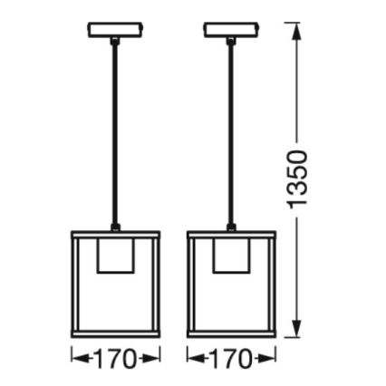 Ledvance - Hanglamp aan een koord DECOR NAIROBI 1xE27/15W/230V rubber vijg