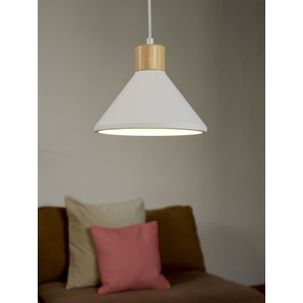 Ledvance - Hanglamp aan een koord DECOR PLASTER 1xE27/25W/230V diameter 22 cm gips wit