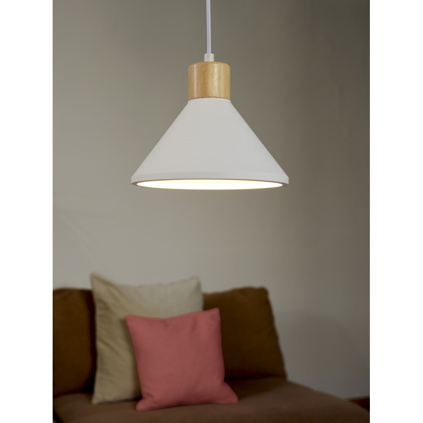 Ledvance - Hanglamp aan een koord DECOR PLASTER 1xE27/25W/230V diameter 22 cm gips wit