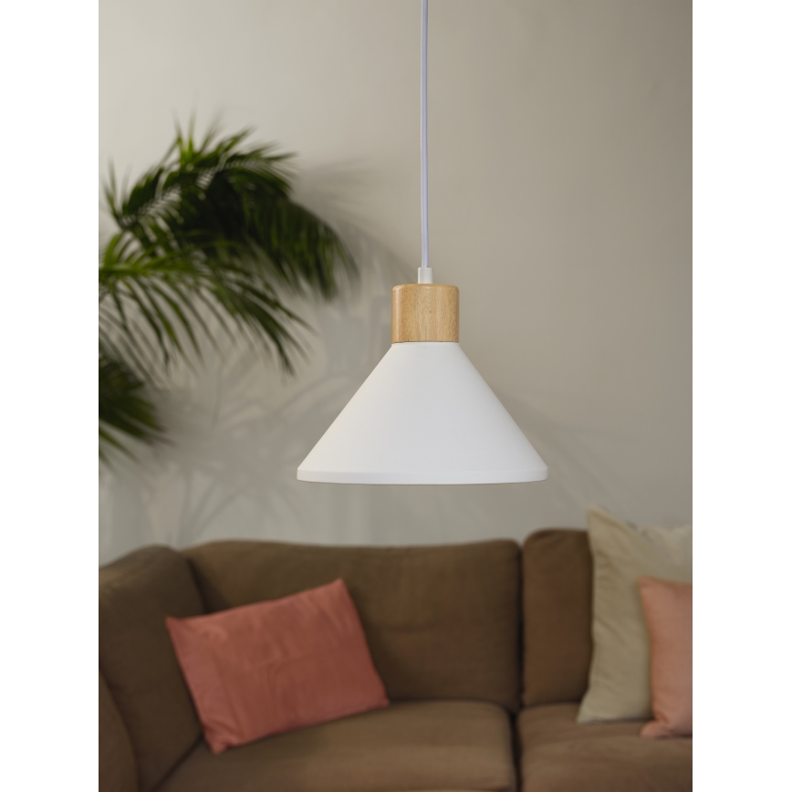 Ledvance - Hanglamp aan een koord DECOR PLASTER 1xE27/25W/230V diameter 22 cm gips wit